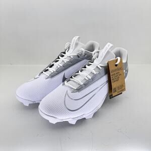 Nike Vapor Edge Shark 2 White Metallic Silver football cleats-DH5088-102- size13
